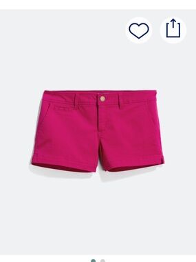 Market & Spruce Fuscia Lorraine chino Shorts